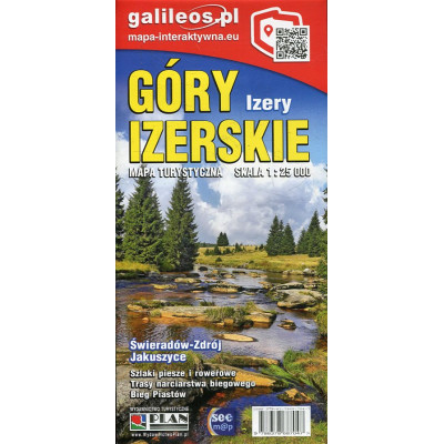 Góry Izerskie - mapa turystyczna skala 1:25 000