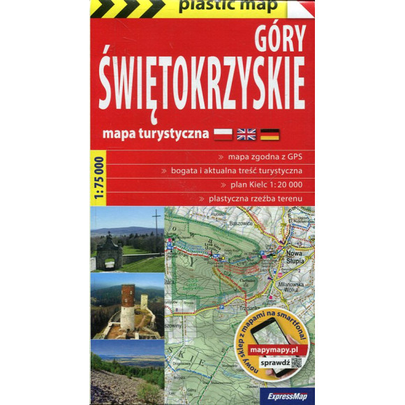 Góry Świętokrzyskie Mapa turystyczna 1: 75 000