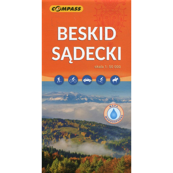 Beskid Sądecki mapa laminowana 1 : 50 000