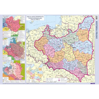 Mapa Historia Polski (Ścienna historyczna mapa Polski)