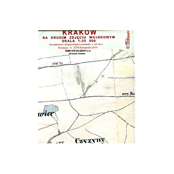 Kraków na drugim zdjęciu wojskowym ok. 1861 - plan