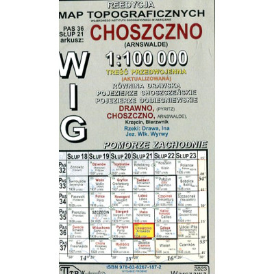 Choszczno - mapa WIG skala 1:100 000