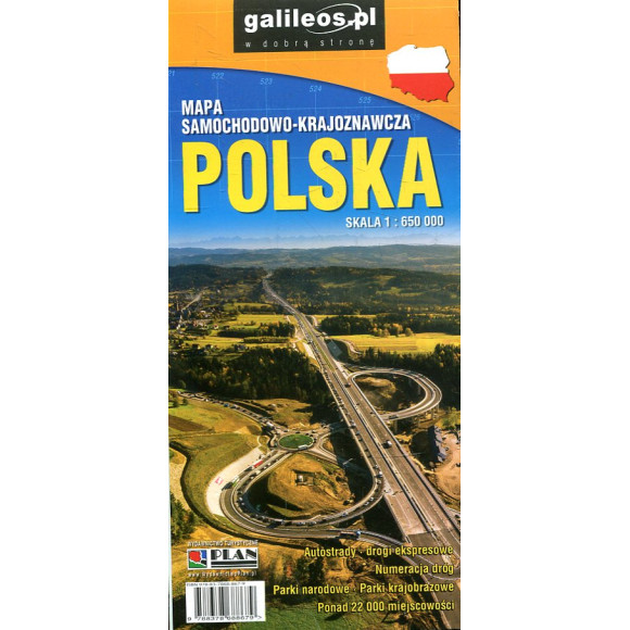 Polska mapa samochodowo-krajoznawcza 1:650 000