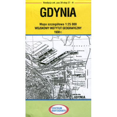 Gdynia mapa 1:25 000 ark.pas 30-słup 27-H