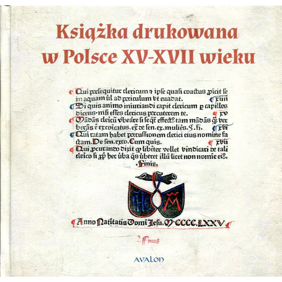 Książka drukowana w Polsce XV-XVII wieku